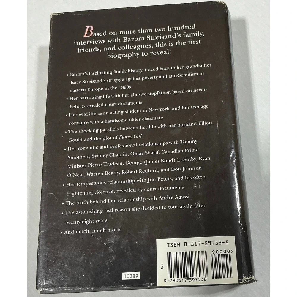 Streisand Her Life James Spada Hardcover Biography Vintage 1995
